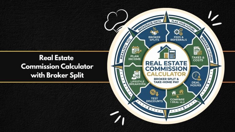 Real Estate Commission Calculator with Broker Split