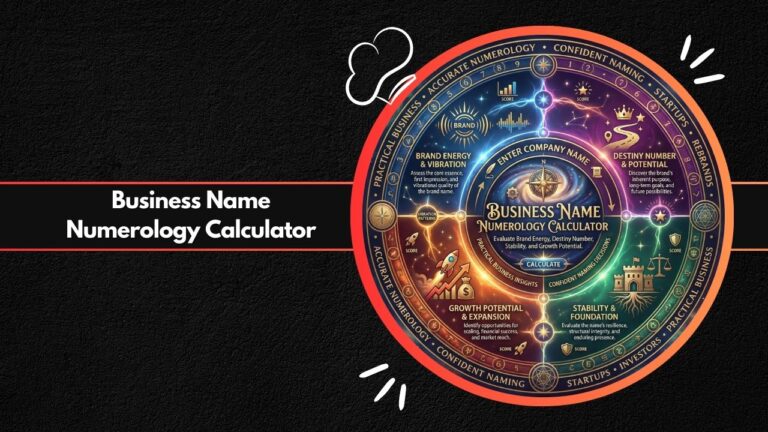 Business Name Numerology Calculator