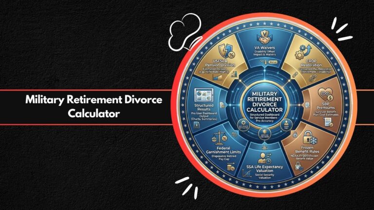 Military Retirement Divorce Calculator