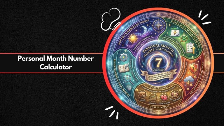 Personal Month Number Calculator