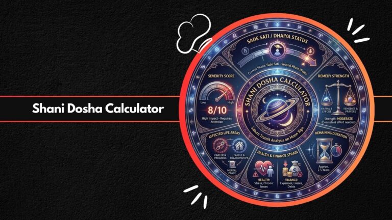 Shani Dosha Calculator