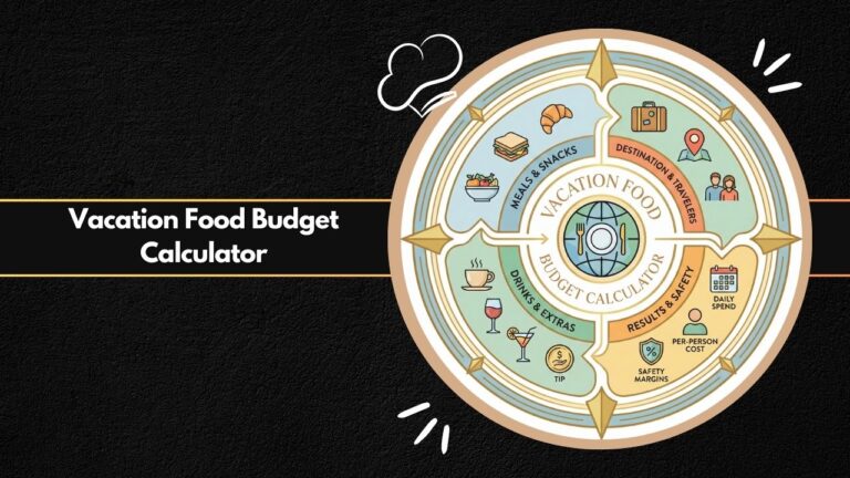 Vacation Food Budget Calculator