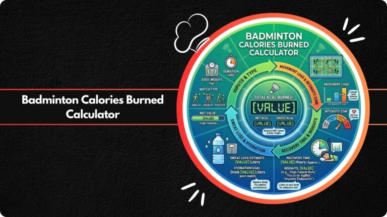 Badminton Calories Burned Calculator