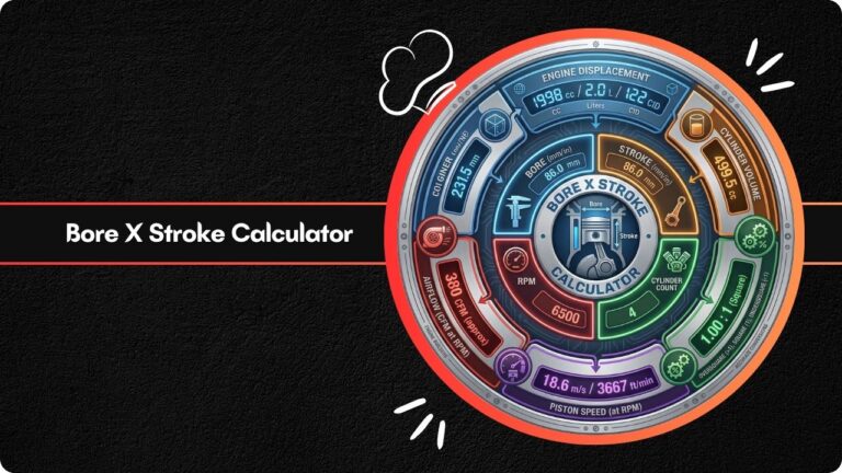 Bore X Stroke Calculator