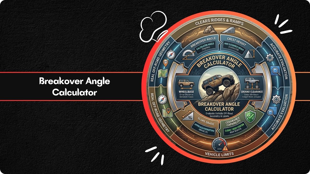 Breakover Angle Calculator Off Road Clearance 