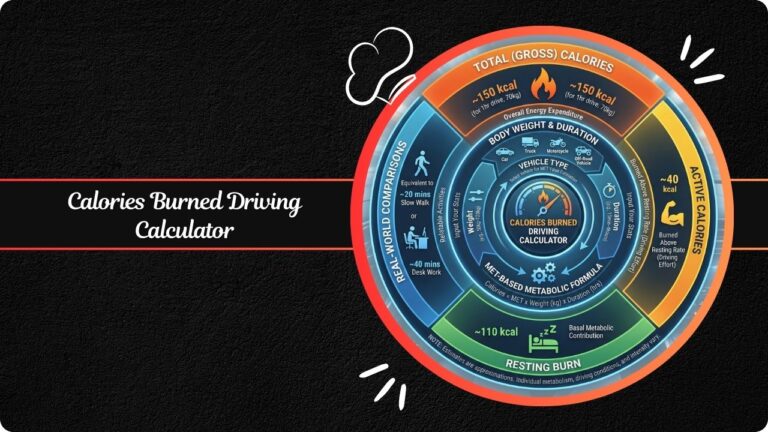 Calories Burned Driving Calculator