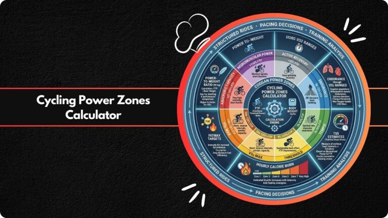Cycling Power Zones Calculator