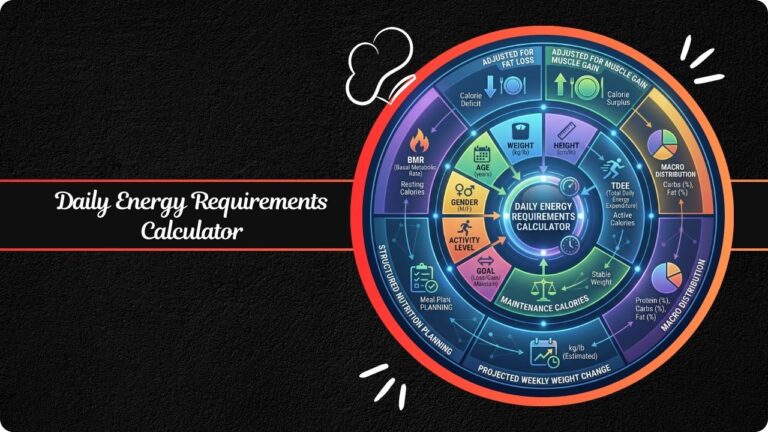 Daily Energy Requirements Calculator