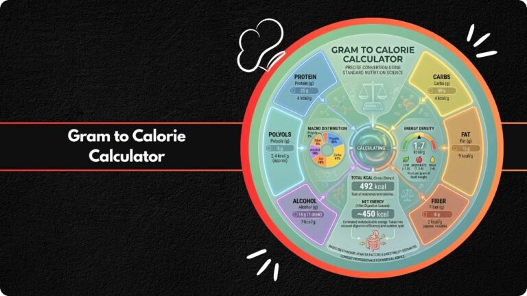 Gram to Calorie Calculator