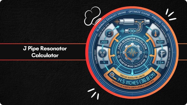 J Pipe Resonator Calculator