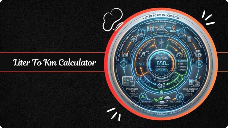 Liter To Km Calculator