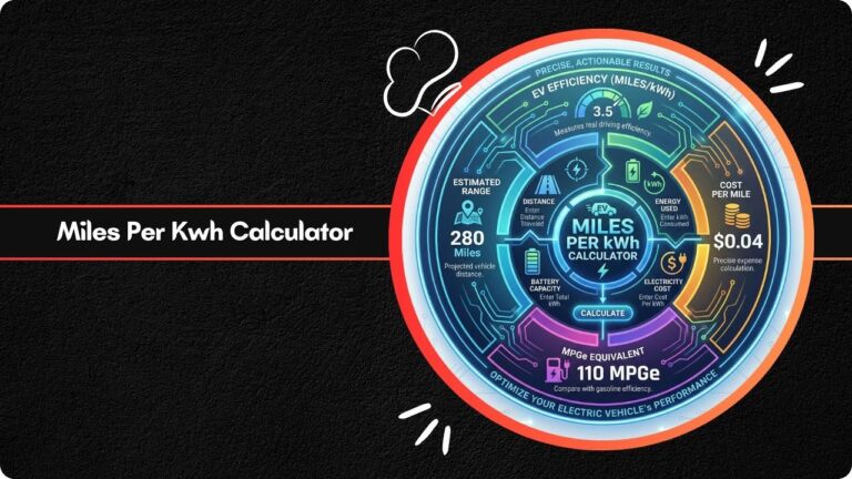 Miles Per Kwh Calculator