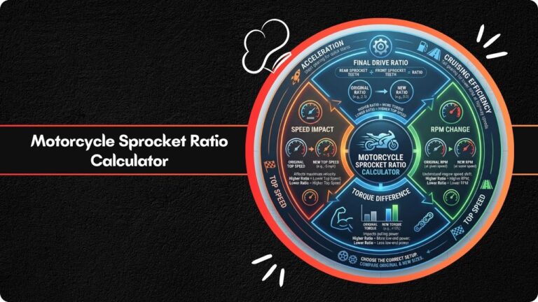 Motorcycle Sprocket Ratio Calculator