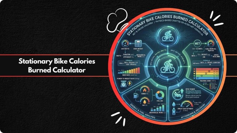 Stationary Bike Calories Burned Calculator