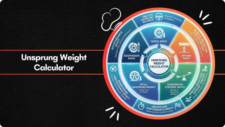 Unsprung Weight Calculator