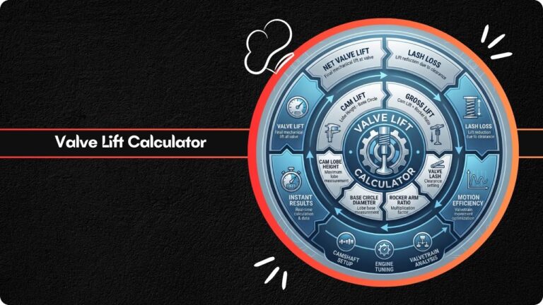 Valve Lift Calculator