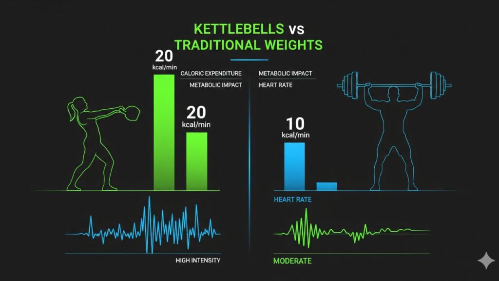 kettlebells versus traditional weights